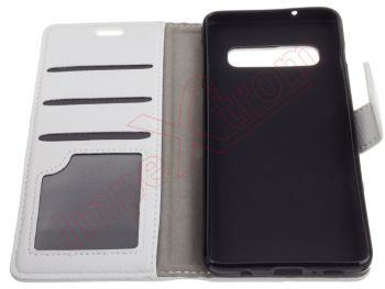 White type book case for Samsung Galaxy S10, G973F
